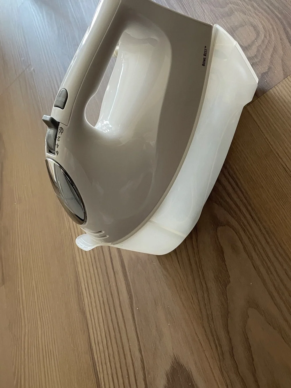 Hamilton Beach White and Silver Hand Mixer with QuickBurst